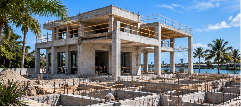 Modern construction team working on a project